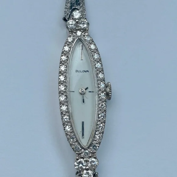 Bulova | Accessories | Vintage Ladies Diamond Bulova Watch  display picture 1